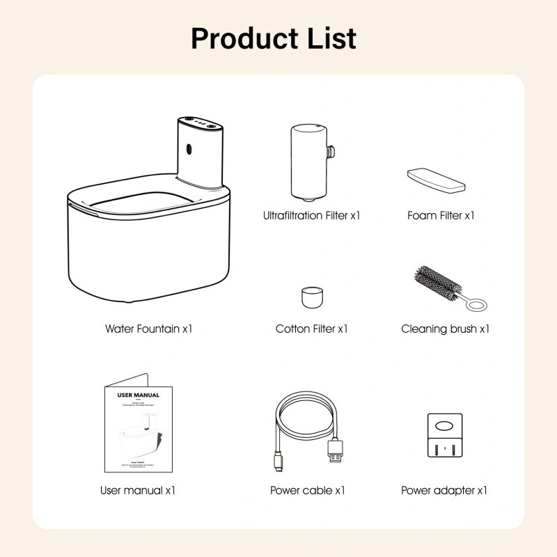 Petrust WF007 pet water fountain11 Petrust®️ WF007 Pet Water Fountain
